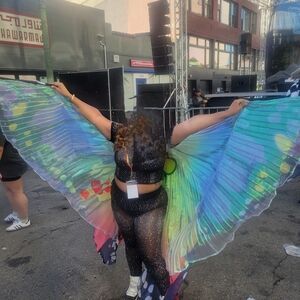 Custom Colorful Light Up Iridescent Butterfly Wings